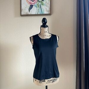 Black Silky Tank - Medium
